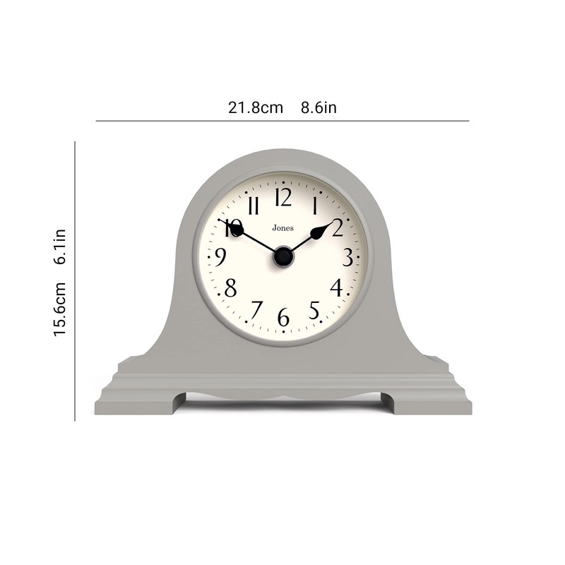JONES CLOCKS® Speakeasy Mantel Clock - Traditional/Classic Design - Bedroom