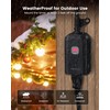 SURAIELEC Outdoor Wireless Remote Control Outlet Kit, Waterproof Remote Power