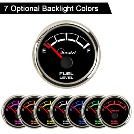Fuel Level Gauge Waterproof IP67 7-Color LED 0-90 ohms 16-158ohms 240-33ohms 0-190ohms Anti-Vibration Anti-Over-Voltage