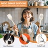 2Pcs Large Silicone Cooking Spoon Set, Nonstick Serving Spoons for