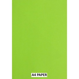 Fluorescent Green A4 Coloured Craft Paper 80gsm x 100 Sheets