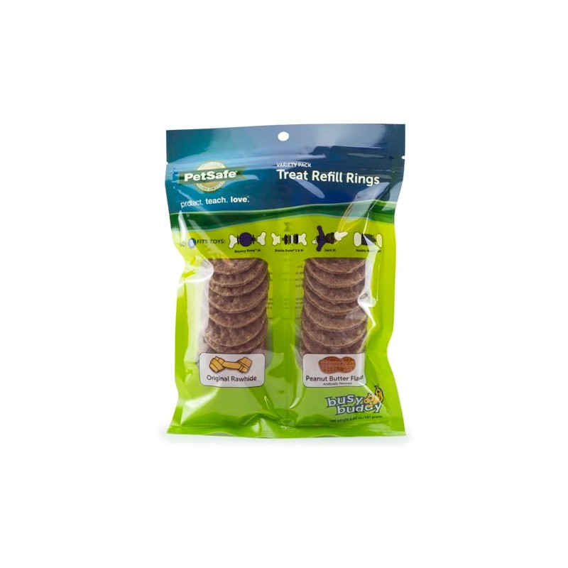 PetSafe Busy Buddy Variety Pack Treat Refill Rings, Size B