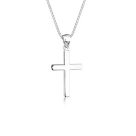 Elli Women 925 Sterling Silver Xilion Cut Pendant Necklace, 45 cm