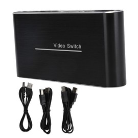 KVM Switch Plug and Play Support 4K Audio Video Converter with USB Power AMKVM201YT