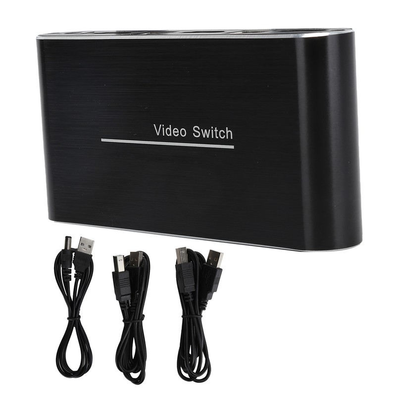KVM Switch Plug and Play Support 4K Audio Video Converter