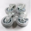 Hy-Weld 6" x 2" Non-Marking Rubber Caster(Flat) - Swivel (2EA)