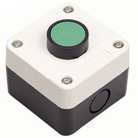 Push Button Switch Box, ABS Weatherproof Momentary Push Button Switch Station Box, One Push Button Control Switch for Gate Opener, 1Pcs