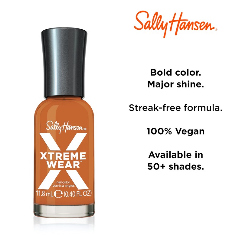 Sally Hansen Xtreme Wear Nail Polish | Streak-Free, Shiny Finish,