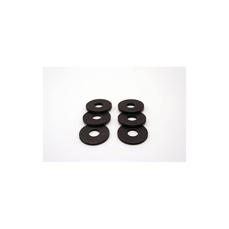 6x Rubber Penny Washers M5, 5.4mm Inner Diameter x 15mm