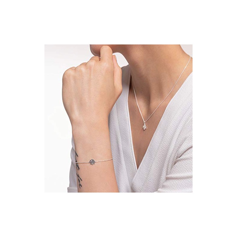 Thomas Sabo A1990 Clover Leaf Bracelet 925 Sterling Silver, Sterling