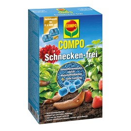 COMPO Snail Free – Snail Grain – Rainproof – Spreading Granules Against Snails in Value Pack – Enough for up to 800 m² – 2 x 200 g, Snail Free, Blue