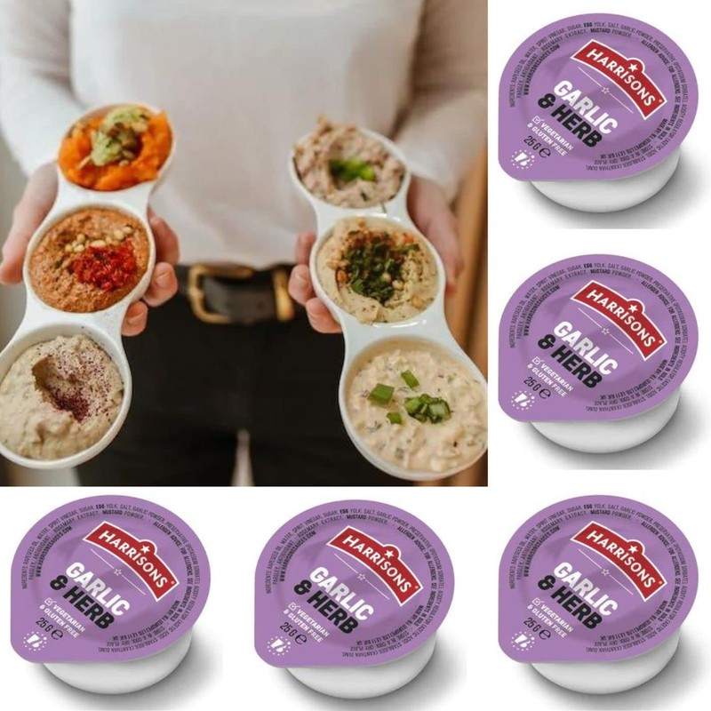 Harrison Garlic and Herb Sauce Dip– Pack of 50 Garlic
