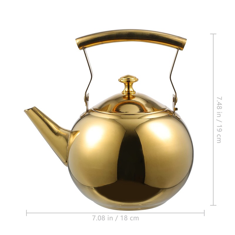 DOITOOL Heavy Duty Tea Kettle Stovetop Whistling Tea Kettle Stainless