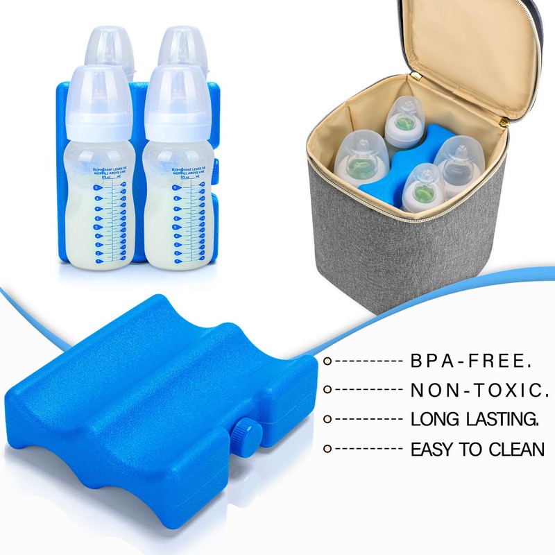 Teamoy Breastmilk Ice Pack, Bottle Ice Pack for Breastmilk Storage