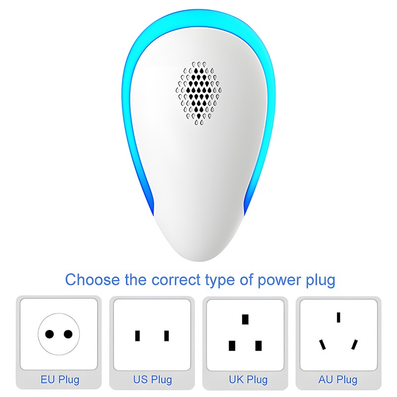 6 Pack Pest Repellent Ultrasonic Plug In Multifuntional Rodent Mouse