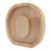 Letter Shaped Piggy Bank Wooden Transparent Panel Portable O Shaped