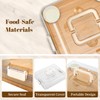 CAWIU Charcuterie Board with Lid – Large Bamboo Cheese Board