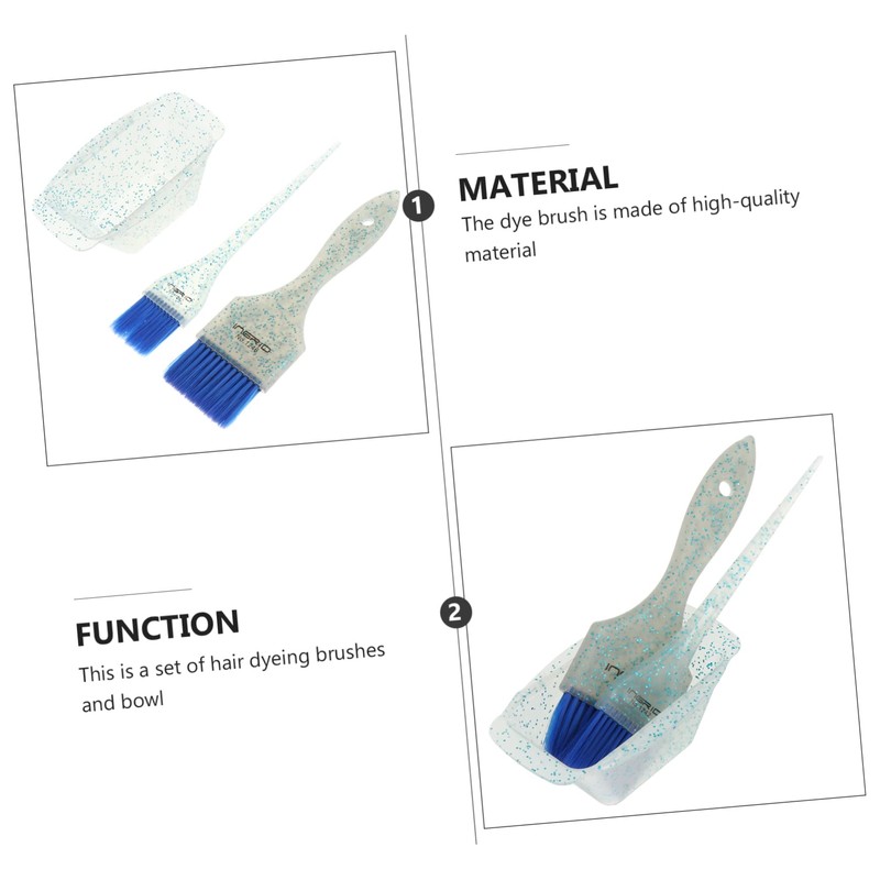 Outanaya Salon Quality Hair Coloring Bowl Brush Set Soft Brush