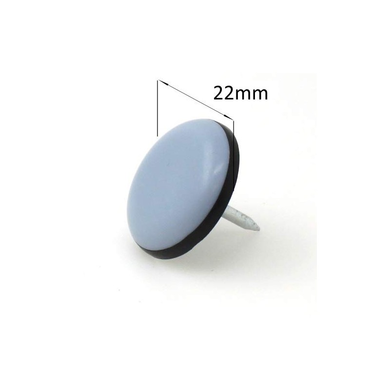 16pcs Nail-in PTFE Teflon Furniture Glides 22mm for Tables and