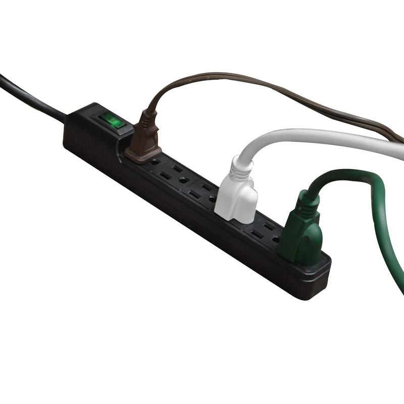 GoGreen Power GG-16103MINBK 6 Outlet Mini Surge Protector, Black