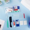 10 Sets Personal Hygiene Kit Bulk,Green 9-in-1 Travel Size