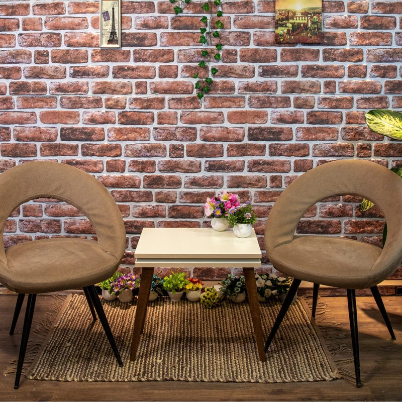 Dundee Deco 3D Wall Panels Brick Effect - Cladding, Mahogany