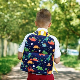 Kids Backpack, Toddler Backpack, Backpack Kindergarten Boy, Dinosaur Backpack School Backpack, Kids Hiking Backpack, Kindergarten Canvas Holiday Travel School Bag Outdoor Backpack for 3-6 Years Old