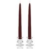 8 Inch Burgundy Taper Candles