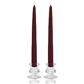 8 Inch Burgundy Taper Candles