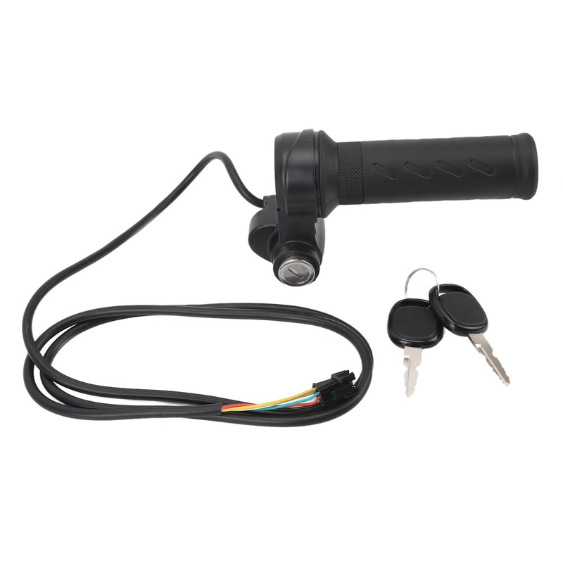 SWRXEarn Full Twist Throttle, 3-Pin Waterproof Ebike Throttle Grip with