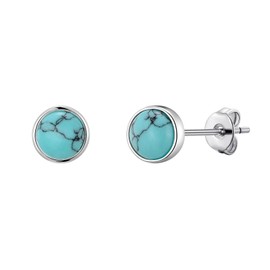 Philip Jones Synthetic Turquoise Stud Earrings