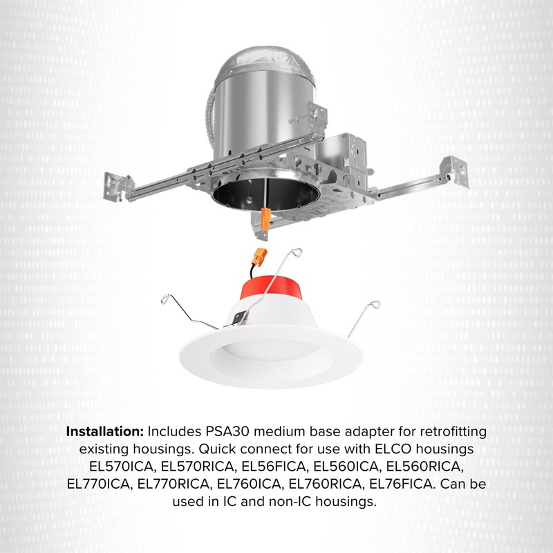 ELCO Lighting EL 61030W 5&6" 12W LED Insert 750LMN CRI90