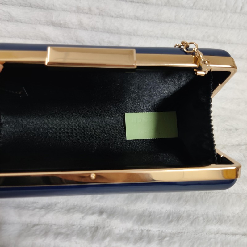 UShopUK Plain Patent Leather Hard Case Bridal Prom Wedding Evening