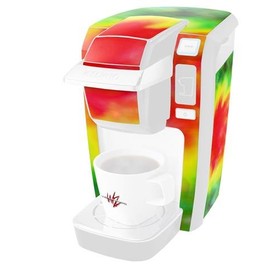 WraptorSkinz Decal Style Vinyl Skin compatible for Keurig K10 / K15 Mini Plus Coffee Makers Tie Dye (COFFEE MAKER NOT INCLUDED)
