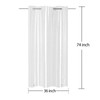 YISURE No Hook Needed Half Size Shower Curtain Liner 36x74in,