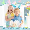 6 Pack 6 Inch Transparent Easter Eggs Clear White Jumbo