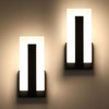Joosenhouse Modern LED Wall Sconce Dimmable Wall Mounted Lamp Set