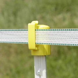 Agrarzone 10 x Head Insulator for T-Posts Yellow - Robust Insulators Pasture Fence - Ideal for Pasture Fence Posts - T-Post Post Insulator for Wire, Rope, Wire, Tape