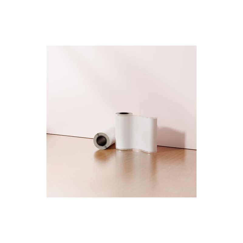 Mini Printer Sticker Paper – 5 Rolls 50mm White Self-Adhesive