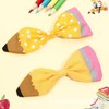 Teacher Hair Clips, Cute Yellow Pencil Bow Hair Clips, Yellow