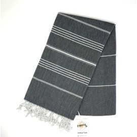 PeppyWay Turkish Towel,Large Hammam Towel,Turkish Beach Towels,Peshtemal Towel,%100 Cotton,Lightweight,Swimming,Quick Dry,Space Saver,Absorbent,Sand Free,Holiday Essential,Gym,Beach,Spa,Bath,Travel