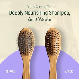 Jabón Sólido Para El Cabello Con Efecto Champú Y Acondicionador – Champú 100% Orgánico Para El Cabello Con Aceites Esenciales Vegetales Totalmente Naturales Y Envase Biodegradable Sin Resid
