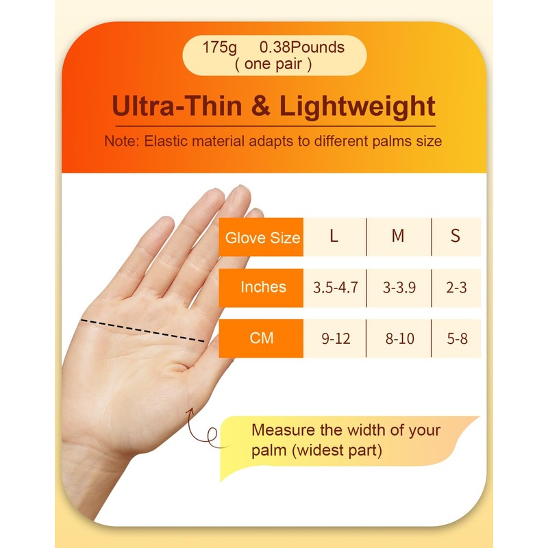 uncn Heated Gloves Fingerless for Women Man with 3.7V 3000mAh