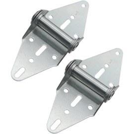 Garage Door Hinges 14 Gauge Steel with Galvanized Finish - Residential/Light Commercial Garage Door Replacement | Heavy Duty Hinge for Garage Door Repair | Hinge #1 (Set of 2)