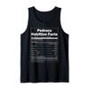 Funny Nutrition Facts Last Name Design - Pedraza Tank Top