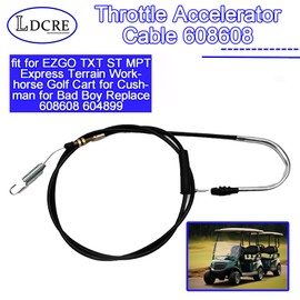 Throttle Accelerator Cable 608608,fit for EZGO TXT ST MPT Express Terrain Workhorse Golf Cart for Cushman for Bad Boy Replace 608608 604899