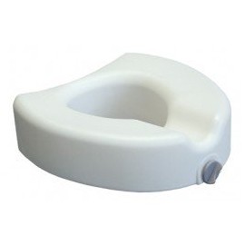 Lumex Locking Raised Toilet Seat -Retail Packaging - White - Case of 3