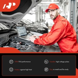 A-Premium - Juego de 4 cables de bujía compatibles con Honda Civic 1992-2000, Civic del Sol 1993-1995 y Acura EL 1997-2000, 1.5L 1.6L aspirado naturalmente