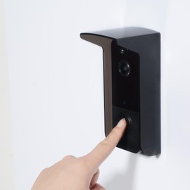 dgyezhao Rain cover for doorbell, grey polycarbonate rain protection, doorbell, sun and water resistant, suitable for most visual doorbells