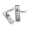 Infinity Decor Set of Polished Chrome Victorian Scroll Lever Lock